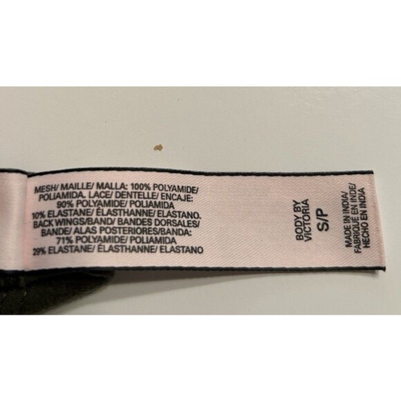 Victoria's Secret Bralette Size Small  olive Green lace And  Mesh High Neck - Picture 5 of 6